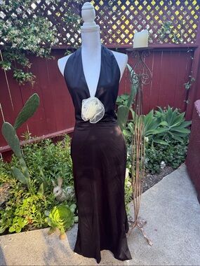 12th Tribe Black Backless Dress